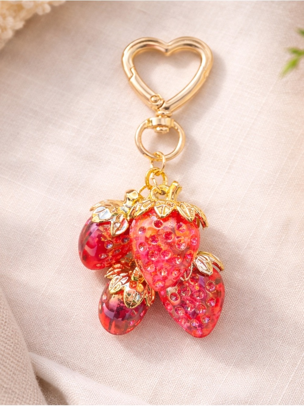 Strawberry Keychain - Picture 2 of 2